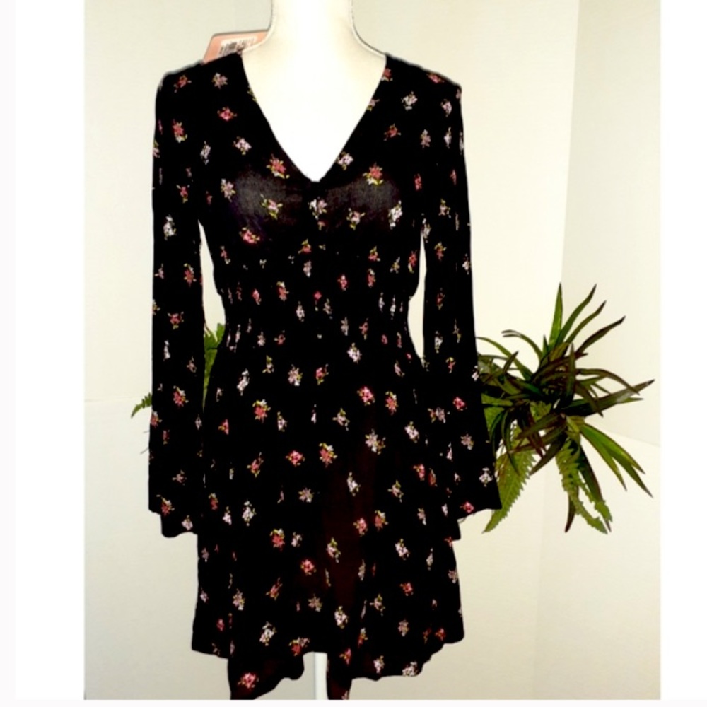 Chelsea and Violet black floral dress